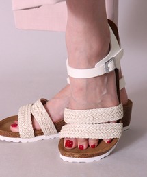 JoyWalker（ジョイウォーカー）の「(ES)【 Joy Walker 】フェイクレザー ウェッジソール サンダル（サンダル）」