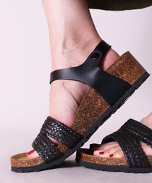 JoyWalker（ジョイウォーカー）の「(ES)【 Joy Walker 】フェイクレザー ウェッジソール サンダル（サンダル）」