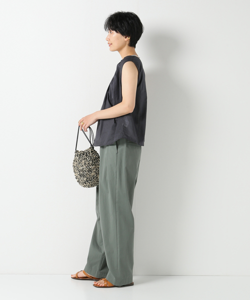 IENA(イエナ)の「【elsa esturgie/エルザ・エストロジー】 sleevelessトップス(シャツ/ブラウス・レディース・アイボリー/ブラック系その他・38)」の6枚目の写真