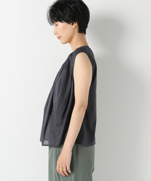 IENA(イエナ)の「【elsa esturgie/エルザ・エストロジー】 sleevelessトップス(シャツ/ブラウス・レディース・アイボリー/ブラック系その他・38)」の8枚目の写真