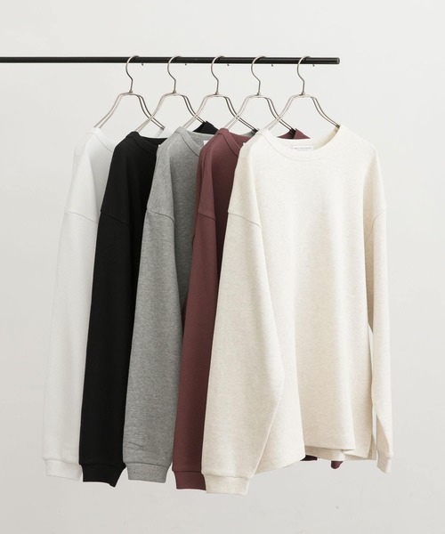 URBAN RESEARCH(アーバンリサーチ)の「度詰めワッフルロングスリーブ(Tシャツ/カットソー・メンズ・ブラック/オートミール/グレー/バーガンディー/ホワイト・SMALL/MEDIUM/LARGE/X-LARGE)」の5枚目の写真