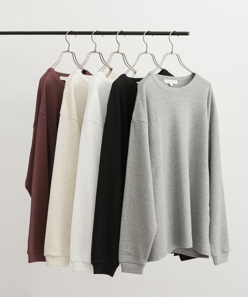 URBAN RESEARCH(アーバンリサーチ)の「度詰めワッフルロングスリーブ(Tシャツ/カットソー・メンズ・ブラック/オートミール/グレー/バーガンディー/ホワイト・SMALL/MEDIUM/LARGE/X-LARGE)」の4枚目の写真