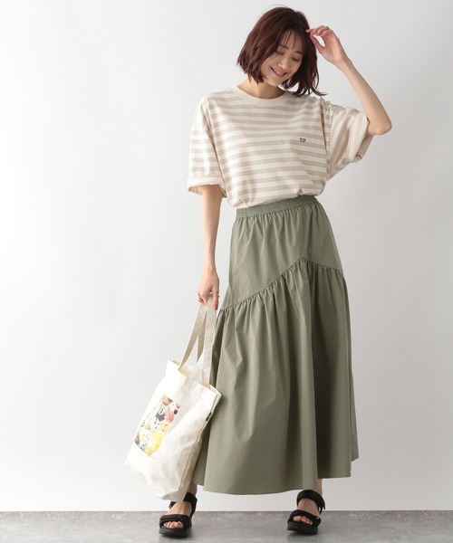 GLOBAL WORK(グローバルワーク)の「サーティワン/ボーダーT/281995(Tシャツ/カットソー・メンズ・ホワイト/ダークブラウン・MEDIUM/LARGE/SMALL)」の7枚目の写真