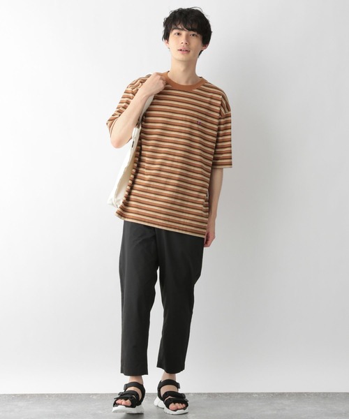 GLOBAL WORK(グローバルワーク)の「サーティワン/ボーダーT/281995(Tシャツ/カットソー・メンズ・ホワイト/ダークブラウン・MEDIUM/LARGE/SMALL)」の11枚目の写真