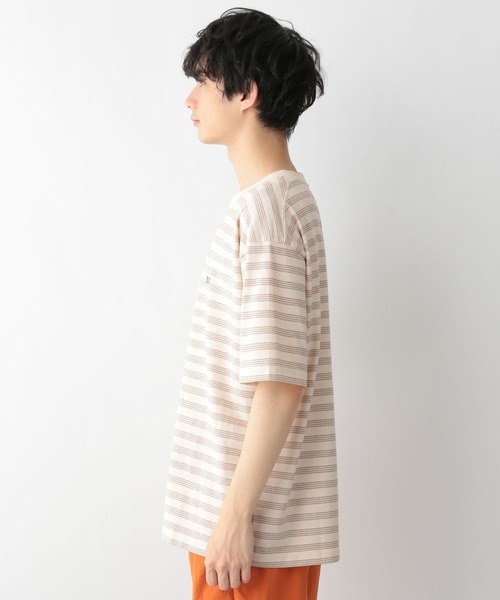 GLOBAL WORK(グローバルワーク)の「サーティワン/ボーダーT/281995(Tシャツ/カットソー・メンズ・ホワイト/ダークブラウン・MEDIUM/LARGE/SMALL)」の14枚目の写真