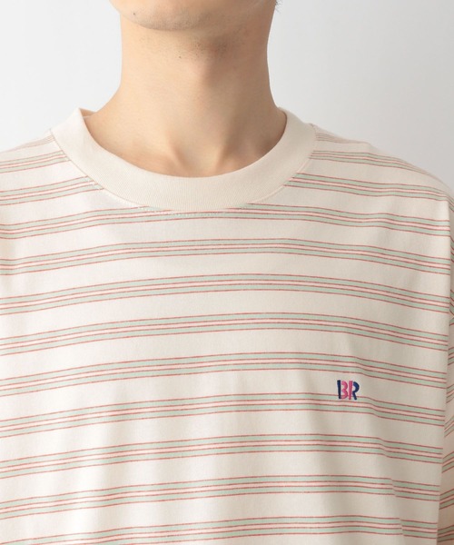GLOBAL WORK(グローバルワーク)の「サーティワン/ボーダーT/281995(Tシャツ/カットソー・メンズ・ホワイト/ダークブラウン・MEDIUM/LARGE/SMALL)」の16枚目の写真