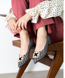 Launa lea | 2022秋冬新作 ビジューポインテッドトゥパンプス(0483)(パンプス)