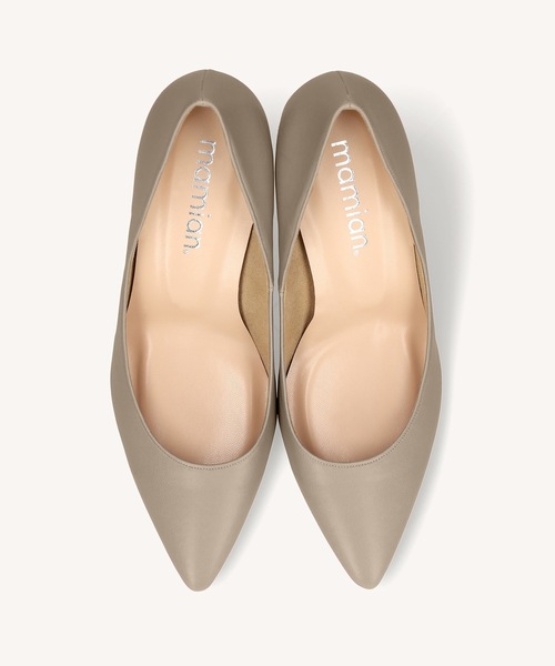 MAMIAN(マミアン)の「ポインテッドトゥ プレーンパンプス (7.0cmヒール)(パンプス・レディース・ブラック/グレイッシュベージュ/レッド・22.0cm/22.5cm/23.0cm/23.5cm/24.0cm/24.5cm)」の9枚目の写真