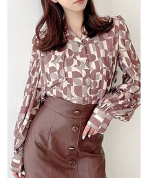 RESEXXY | アールパターンロゴブラウス(シャツ/ブラウス)