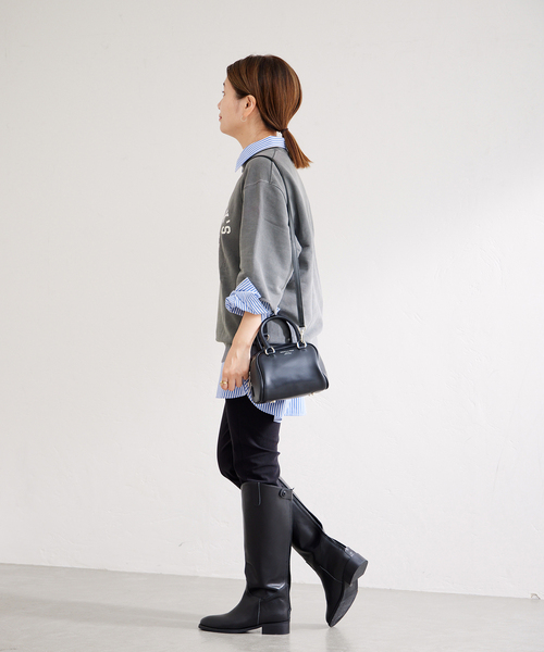 Odub（オーダブ）の「別注【Odub/オーダブ】ショートスリーブロゴスウェット（Tシャツ/カットソー・レディース・ブラック/チャコールグレー/ボルドー・FREE）」の20枚目の写真