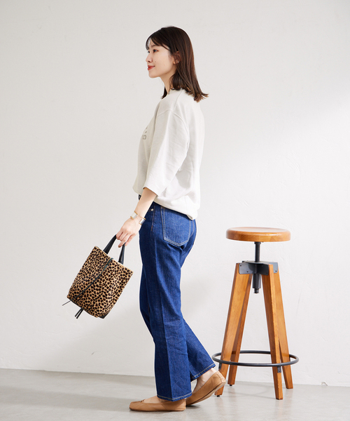 Odub（オーダブ）の「別注【Odub/オーダブ】ショートスリーブロゴスウェット（Tシャツ/カットソー・レディース・ブラック/チャコールグレー/ボルドー・FREE）」の4枚目の写真