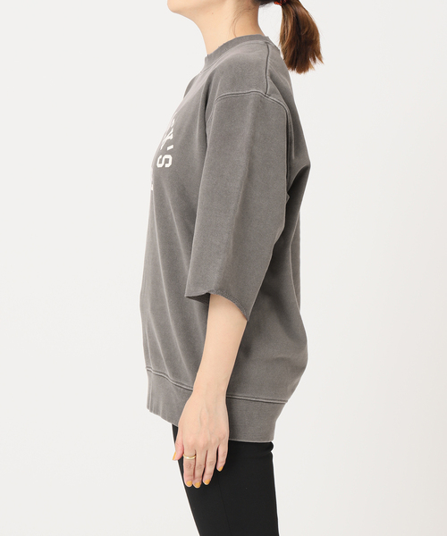 kha:ki｜12oz 裏パイル スウェット カレッジロゴ プルオーバー