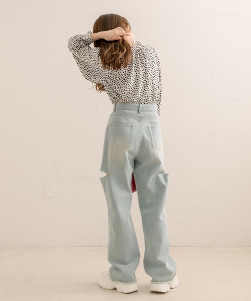 OLIVE des OLIVE（オリーブデオリーブ）の「シアブラウス（シャツ/ブラウス・レディース・ホワイト/オフホワイト/アイボリー・FREE）」の9枚目の写真