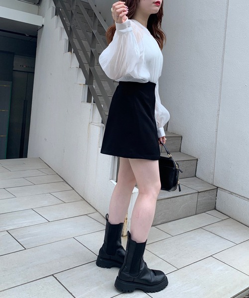 OLIVE des OLIVE（オリーブデオリーブ）の「シアブラウス（シャツ/ブラウス・レディース・ホワイト/オフホワイト/アイボリー・FREE）」の20枚目の写真