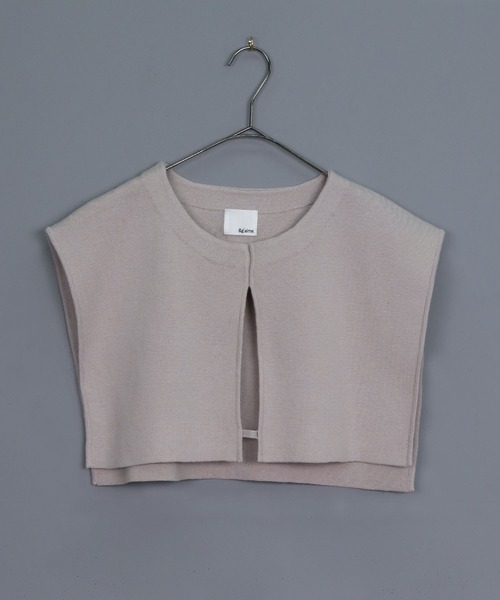 &g'aime（アンジェム）の「【&g’aime】ケープレイヤードニットワンピース/2piece（ワンピース・レディース・ブラック/パープル/グレイッシュベージュ/チャコール・FREE）」の17枚目の写真