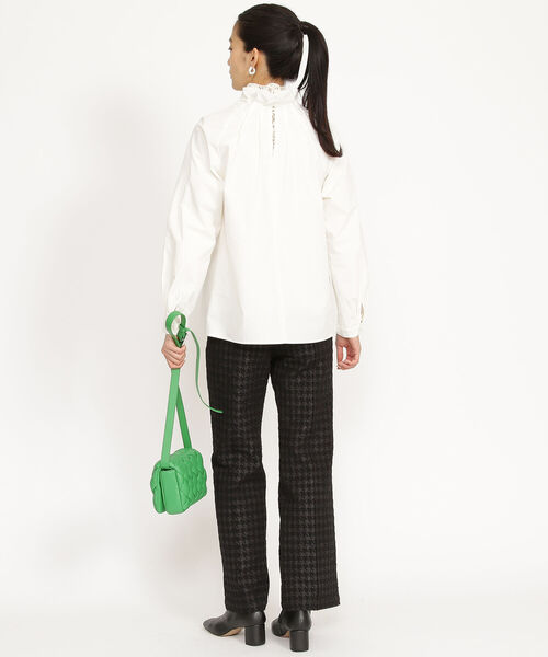 Ray BEAMS（レイビームス）の「Ray BEAMS / ピンタック ハイネック ブラウス（シャツ/ブラウス・レディース・ホワイト/ブラック・ONE SIZE）」の14枚目の写真