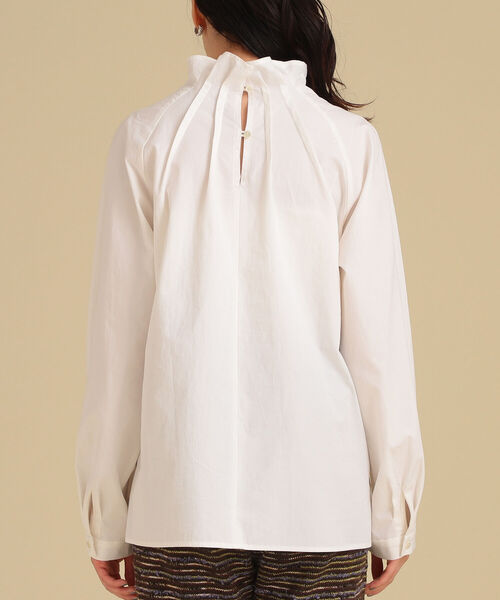 Ray BEAMS（レイビームス）の「Ray BEAMS / ピンタック ハイネック ブラウス（シャツ/ブラウス・レディース・ホワイト/ブラック・ONE SIZE）」の18枚目の写真