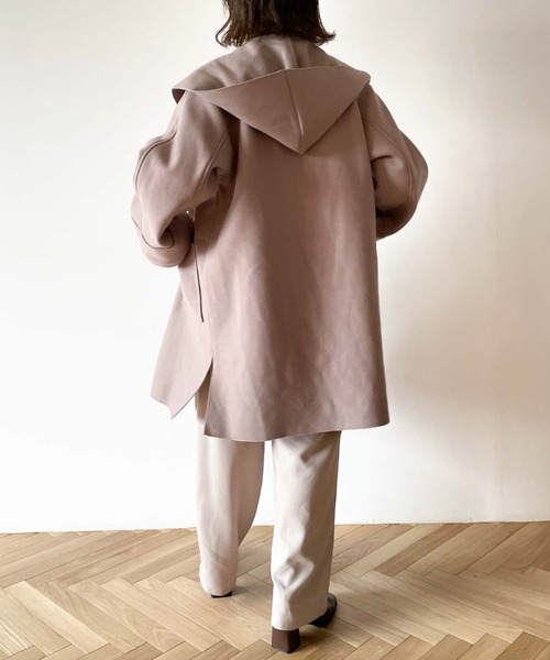 archives(アルシーヴ)の「ニードルパンチフードコート(その他アウター・レディース・ブラック/モカ/グレイッシュベージュ/ブルー・MEDIUM)」の11枚目の写真