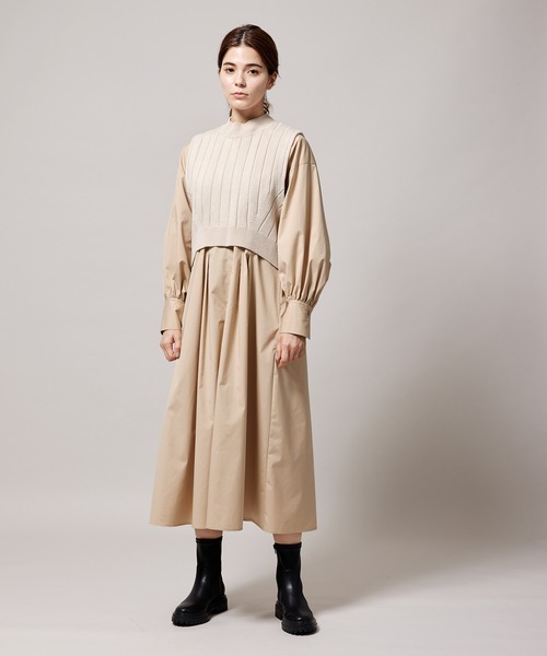 ROPE'（ロペ）の「バックスリットリブニットベスト（ベスト・レディース・ブラック/キナリ・38）」の19枚目の写真