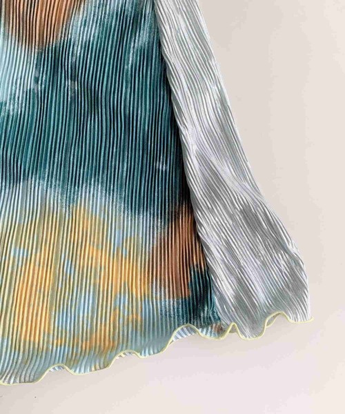 Q（キュー）の「ニュアンスカラーマイクロプリーツスカート（スカート・レディース・ピンク系その他/カーキ系・MEDIUM）」の5枚目の写真