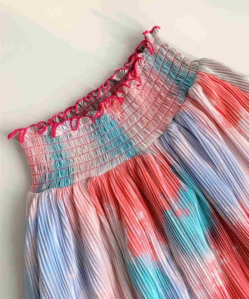 Q（キュー）の「ニュアンスカラーマイクロプリーツスカート（スカート・レディース・ピンク系その他/カーキ系・MEDIUM）」の3枚目の写真