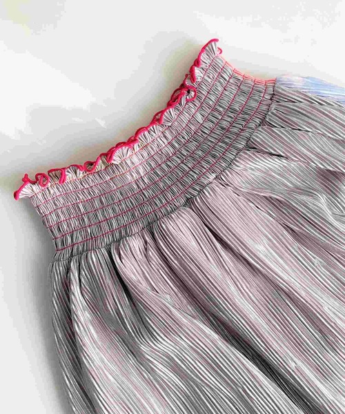 Q（キュー）の「ニュアンスカラーマイクロプリーツスカート（スカート・レディース・ピンク系その他/カーキ系・MEDIUM）」の10枚目の写真