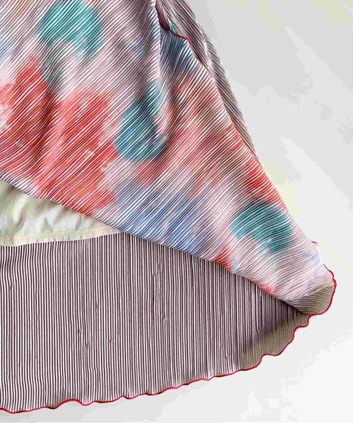 Q（キュー）の「ニュアンスカラーマイクロプリーツスカート（スカート・レディース・ピンク系その他/カーキ系・MEDIUM）」の12枚目の写真