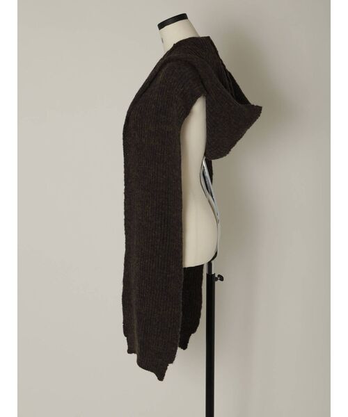 EMODA（エモダ）の「【VEQUM】SHAGGY KNIT MUFFLER（マフラー・レディース・ブラック/ネイビー・FREE）」の17枚目の写真