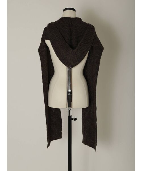 EMODA（エモダ）の「【VEQUM】SHAGGY KNIT MUFFLER（マフラー・レディース・ブラック/ネイビー・FREE）」の18枚目の写真