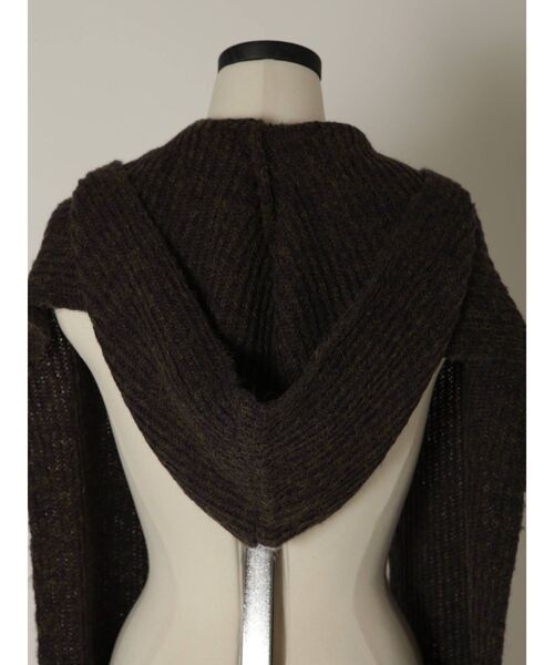 EMODA（エモダ）の「【VEQUM】SHAGGY KNIT MUFFLER（マフラー・レディース・ブラック/ネイビー・FREE）」の21枚目の写真