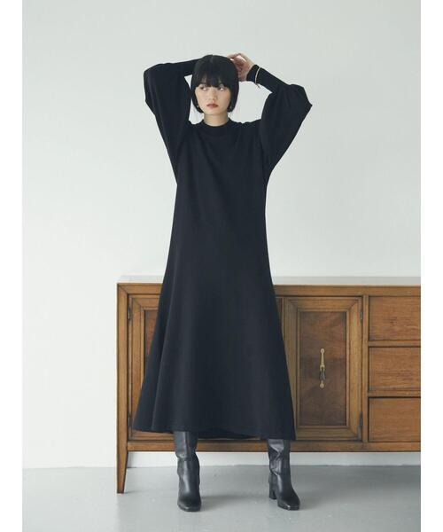 armonia（アルモニーア）の「armonia.ニットフレアワンピース（ワンピース・レディース・グリーン/ブラック/グレー・FREE）」の12枚目の写真