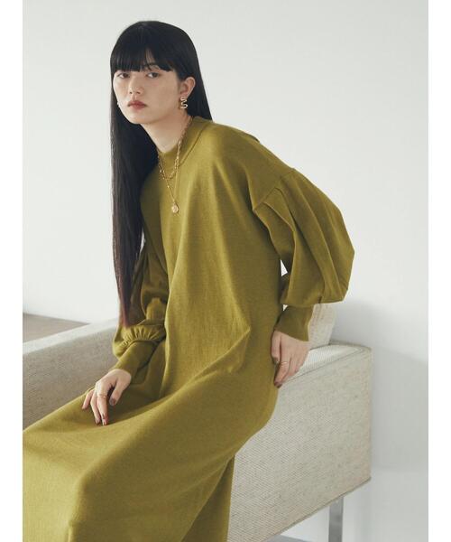 armonia（アルモニーア）の「armonia.ニットフレアワンピース（ワンピース・レディース・グリーン/ブラック/グレー・FREE）」の8枚目の写真