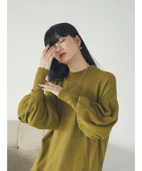 armonia（アルモニーア）の「armonia.ニットフレアワンピース（ワンピース・レディース・グリーン/ブラック/グレー・FREE）」の10枚目の写真