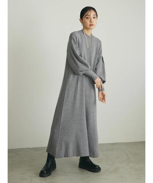 armonia（アルモニーア）の「armonia.ニットフレアワンピース（ワンピース・レディース・グリーン/ブラック/グレー・FREE）」の21枚目の写真