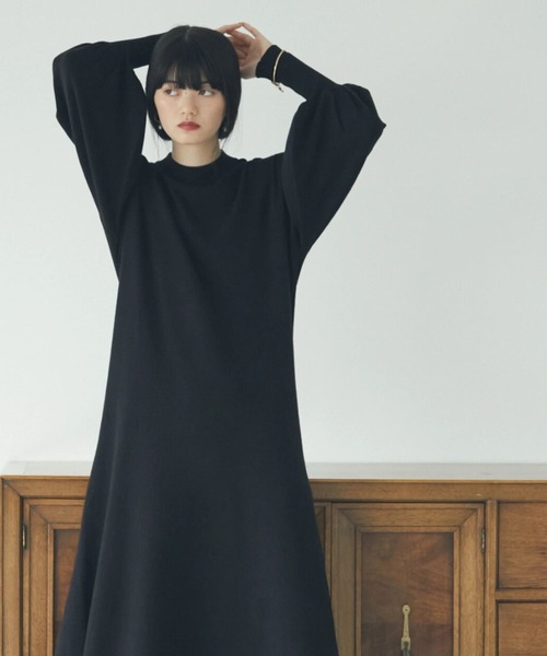 armonia（アルモニーア）の「armonia.ニットフレアワンピース（ワンピース・レディース・グリーン/ブラック/グレー・FREE）」の3枚目の写真