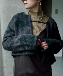 Ezick | MEOWシャギーショートカーディガン(カーディガン/ボレロ)