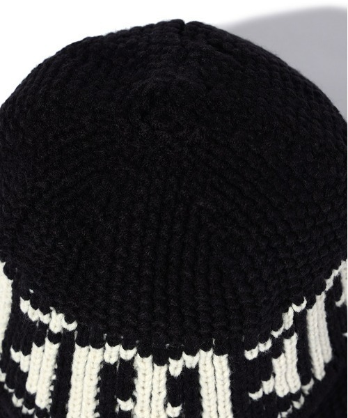 【mahagrid】24FW★ EAGLE KNIT BUCKET HAT EAGLE KNIT BUCKET HAT [BLACK] - MAHAGRID