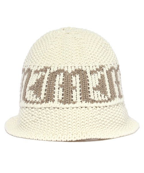 MAHAGRID(マハグリッド)の「『mahagrid/マハグリッド』GOTHIC KNIT BUCKET HAT/ゴシックデザイン ニットバケットハット(ハット・レディース・アイボリー/ブラック・FREE)」の6枚目の写真