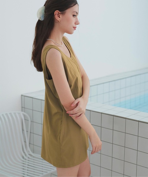 シンプルタンクトップオールインワン/水着（水着）｜SEA DRESS