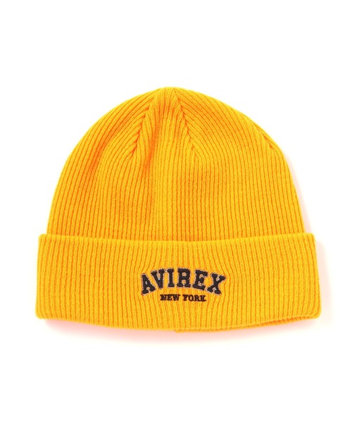 AVIREX(アヴィレックス)の「LOGO WATCH CAP / ロゴ ワッチ キャップ / AVIREX / アヴィレックス(ニットキャップ/ビーニー・メンズ・グリーン/マスタード/ブラック/ブラウン・F)」の4枚目の写真