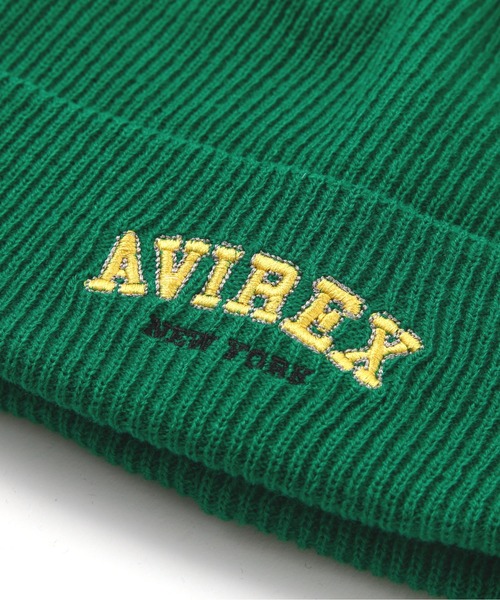 AVIREX(アヴィレックス)の「LOGO WATCH CAP / ロゴ ワッチ キャップ / AVIREX / アヴィレックス(ニットキャップ/ビーニー・メンズ・グリーン/マスタード/ブラック/ブラウン・F)」の6枚目の写真