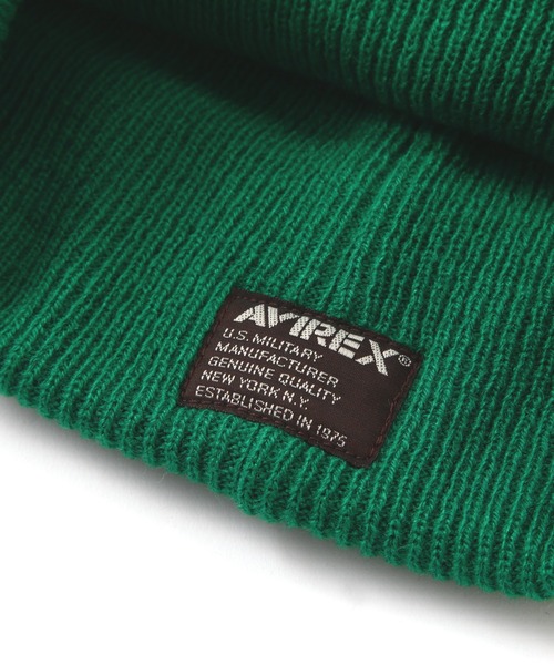 AVIREX(アヴィレックス)の「LOGO WATCH CAP / ロゴ ワッチ キャップ / AVIREX / アヴィレックス(ニットキャップ/ビーニー・メンズ・グリーン/マスタード/ブラック/ブラウン・F)」の9枚目の写真