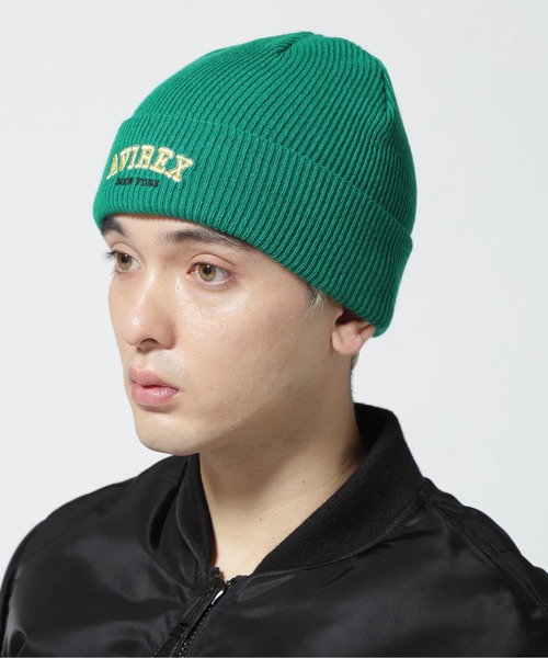 AVIREX(アヴィレックス)の「LOGO WATCH CAP / ロゴ ワッチ キャップ / AVIREX / アヴィレックス(ニットキャップ/ビーニー・メンズ・グリーン/マスタード/ブラック/ブラウン・F)」の10枚目の写真
