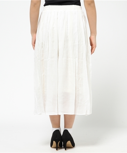 ikka（イッカ）の「TRボイルギャザーロングスカート（スカート・レディース・オフホワイト/オレンジ/ネイビー・LARGE/MEDIUM）」の9枚目の写真