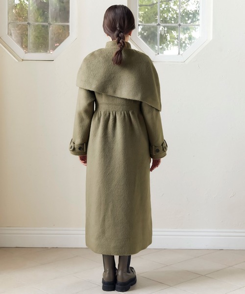 TINA：JOJUN（ティーナジョジュン）の「フレンチ ケープコート TINA：JOJUN（その他アウター・レディース・ブラック/カーキ・M）」の15枚目の写真