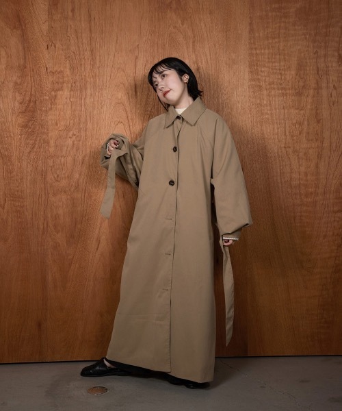 lawgy(ラウジー)の「soutien collar simple trench coat(トレンチコート・レディース・アイボリー/ベージュ・FREE)」の6枚目の写真