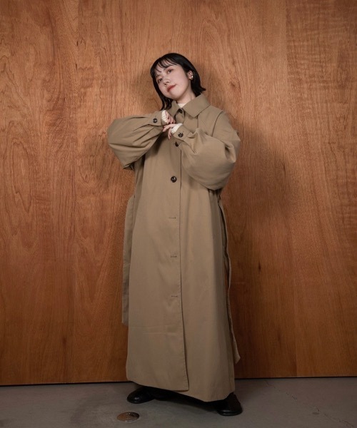 lawgy(ラウジー)の「soutien collar simple trench coat(トレンチコート・レディース・アイボリー/ベージュ・FREE)」の17枚目の写真