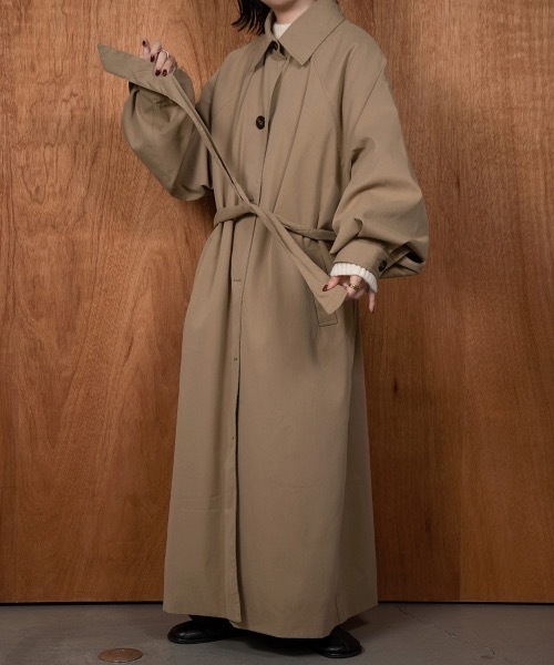 lawgy(ラウジー)の「soutien collar simple trench coat(トレンチコート・レディース・アイボリー/ベージュ・FREE)」の20枚目の写真