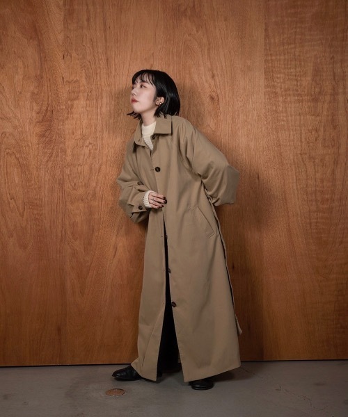 lawgy(ラウジー)の「soutien collar simple trench coat(トレンチコート・レディース・アイボリー/ベージュ・FREE)」の18枚目の写真