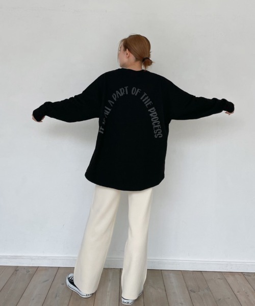 Vicente(ヴィセンテ)の「Flare knit pants(その他パンツ・レディース・ブラック/ライトベージュ/ホワイト・FREE)」の7枚目の写真